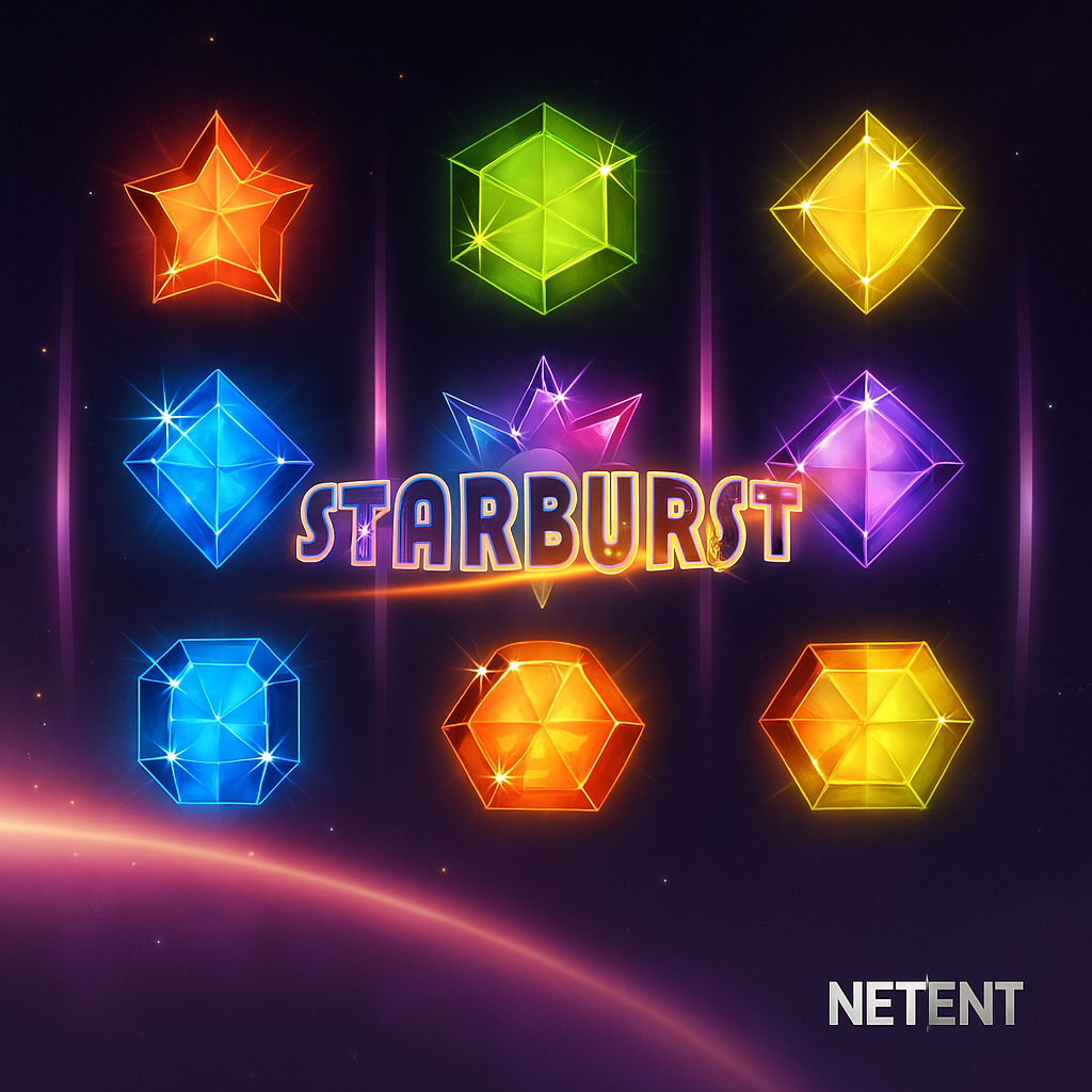 I24Slots - Starburst Slot Game by NetEnt