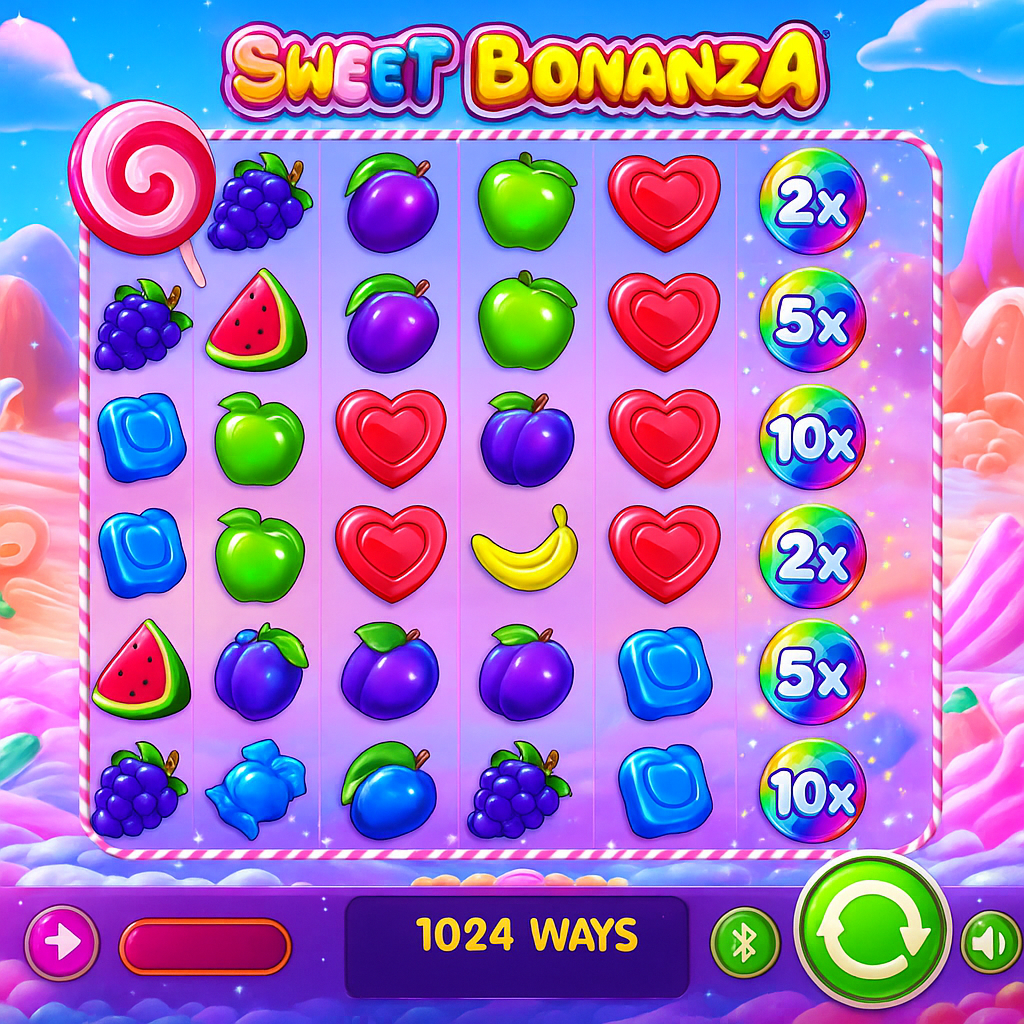 I24Slots - Sweet Bonanza Slot Game by Pragmatic Play