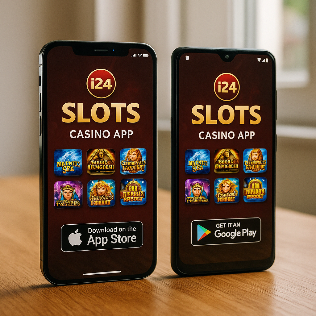 I24Slots - Application mobile iOS et Android - Casino portable