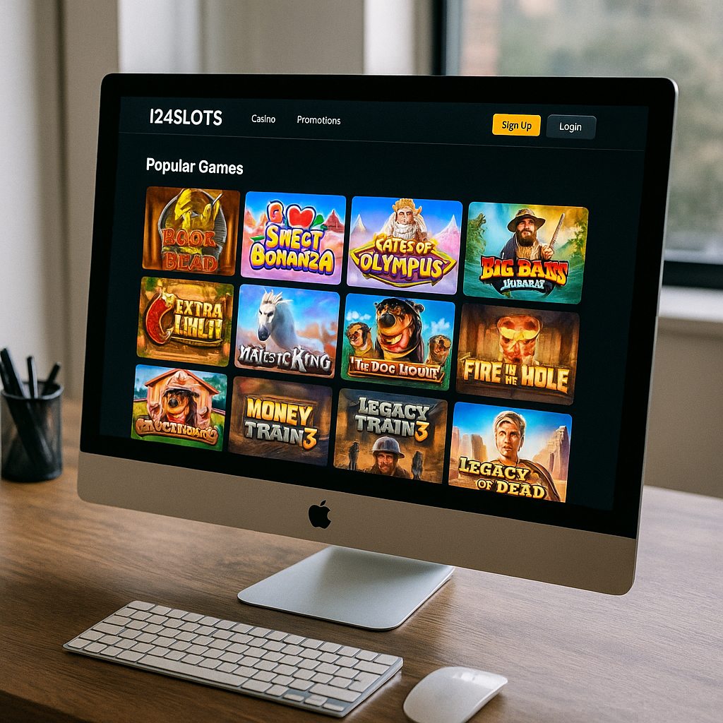 I24Slots - Interface de bureau moderne - Design intuitif français